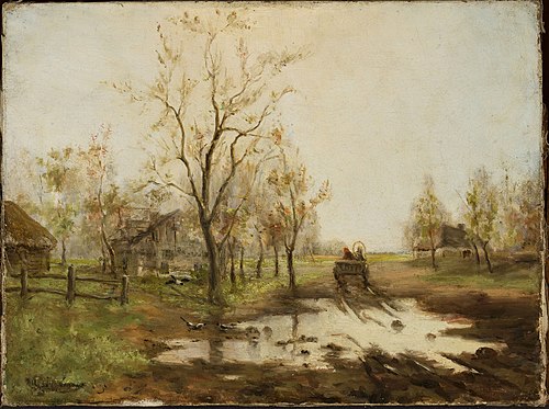 Spring in the countryside., 1891, Isaac Levitan