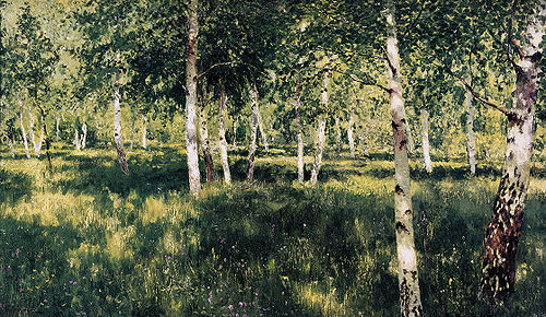 Birch grove, 1889, Isaac Levitan