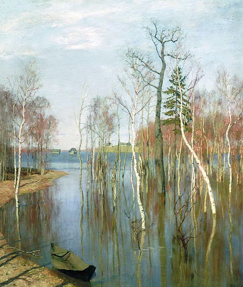 Spring. High water, 1897, Isaac Levitan