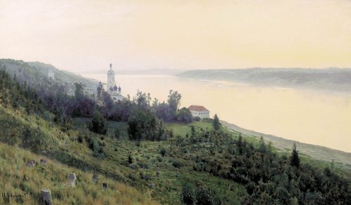 Evening. Golden Plyos, 1889, Isaac Levitan