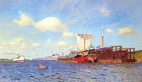 Fresh Wind. Volga, 1885, Isaac Levitan