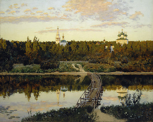 A Quiet Monastery, 1890, Isaac Levitan