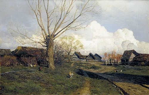 Savvinskaya settlement near Zvenigorod, 1884, Isaac Levitan