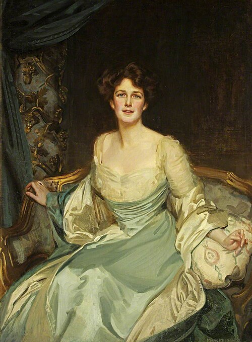 The Honourable Mrs York in Evening Dress, 1908, Mark Richard Milbanke