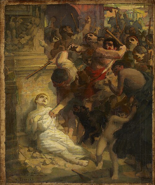 Le Martyre de saint Tarcisius, 1908, Antony Troncet