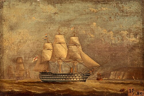 The 'Duke of Wellington' Running into Spithead, 1853, Arthur Wellington Fowles