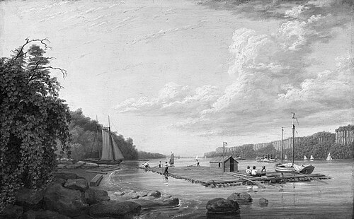 View on the Hudson, 1836, George Harvey
