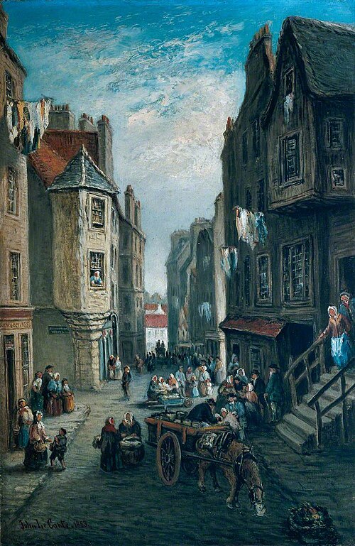 Cardinal Beaton's House, Cowgate, Edinburgh, 1883, John Le Conte