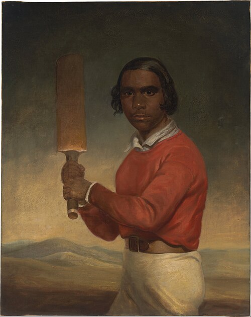 Portrait of Nannultera, a young Poonindie cricketer, 1854, John Michael Crossland