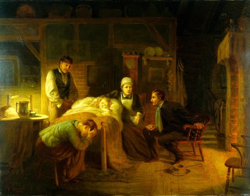 Anxious Moments, 1894, John Whitehead Walton