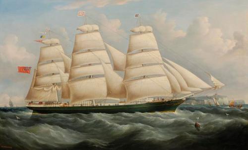 Glen Gairn Clipper Ship Off Dover, 1863, Richard Ball Spencer