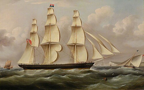 Ship 'Woolloomooloo', 1850, Richard Ball Spencer