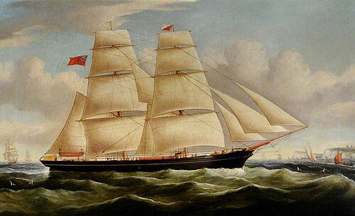 Guernsey Brig 'Monarch', Built 1859, 1865, Richard Ball Spencer