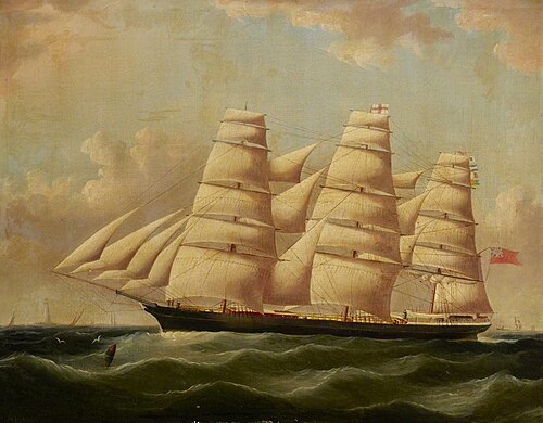 The ship 'Louisa Fletcher', 1874, Richard Ball Spencer