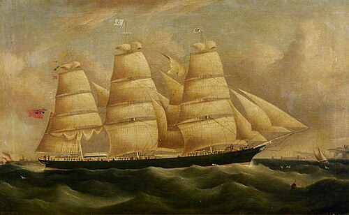 The ship 'Gitana', 1872, Richard Ball Spencer