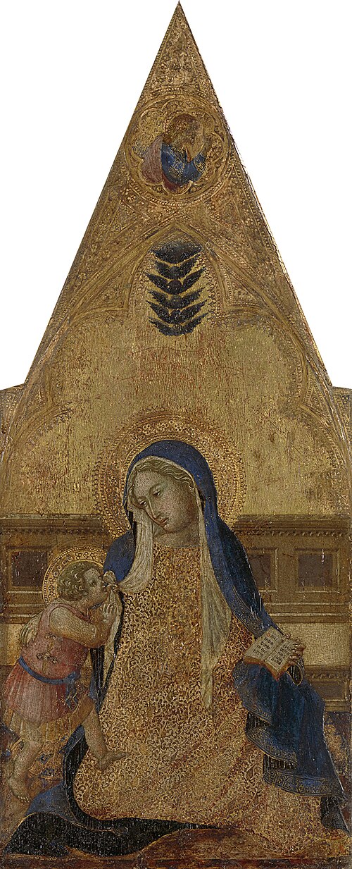 Vierge d'humilité, 1353, Ambrogio Lorenzetti
