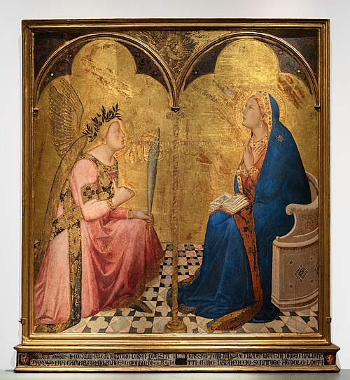 Annonciation, 1344, Ambrogio Lorenzetti