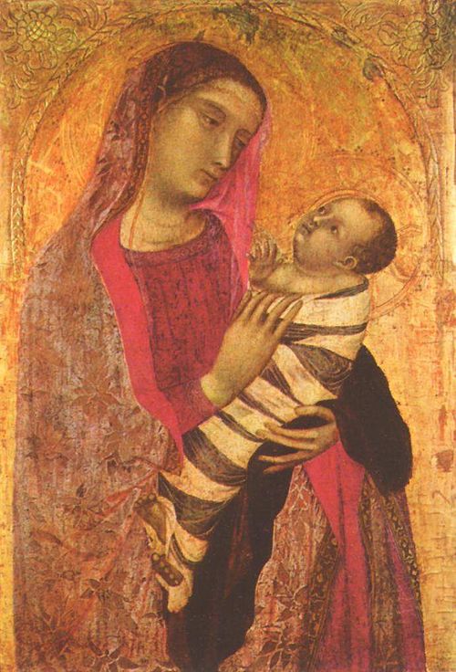 Virgin à l'Enfant, 1320, Ambrogio Lorenzetti