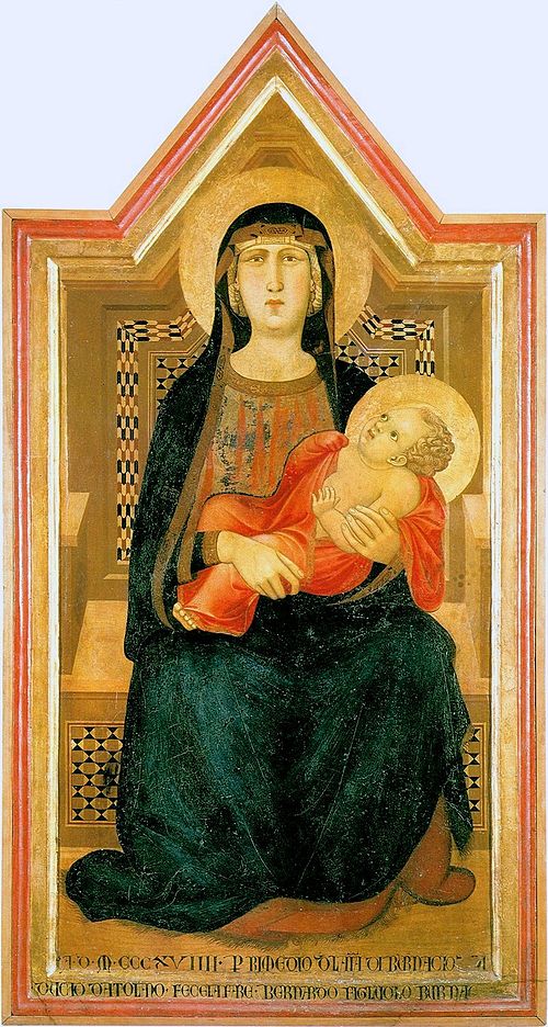 Madonna di Vico l'Abate, 1319, Ambrogio Lorenzetti