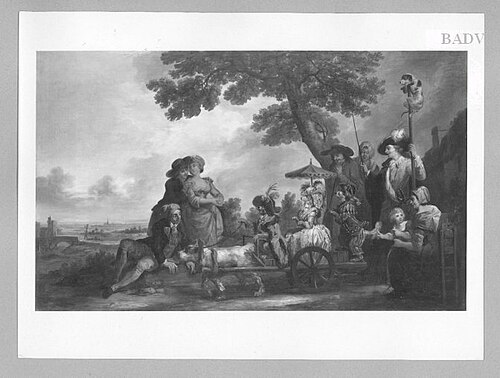 Les Chiens savants, 1756, Louis Joseph Watteau