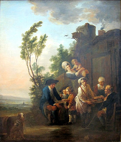 Le marchand d'oublies, 1785, Louis Joseph Watteau