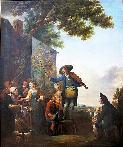 Le violoneux, 1800, Louis Joseph Watteau