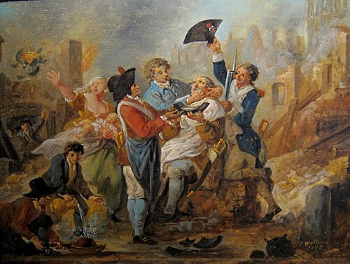 Le Plat à barbe lillois, 1793, Louis Joseph Watteau
