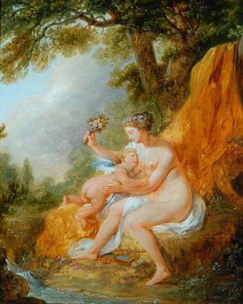 Venus Chastising Cupid, 1760, Louis Joseph Watteau