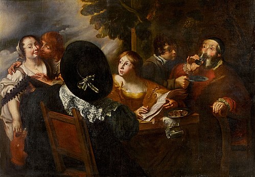Joyeuse compagnie, 1650, Jan Cossiers