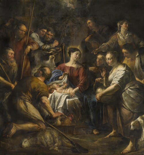 The Adoration of the Shepherds, , Jan Cossiers