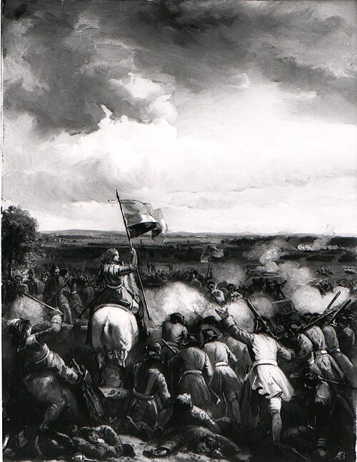 Anno 1709. Overwinning van prins Jan Willem Friso te Malplaquet, 1869, Anthonius Brouwer