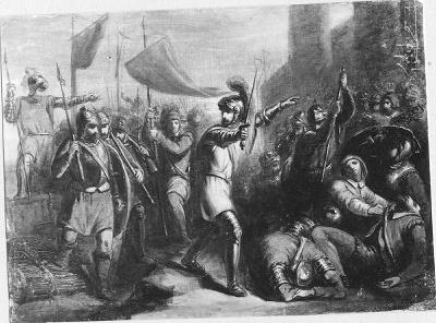 Anno 1481. Jan van Egmond verovert Dordrecht door een list, 1861, Augustin Taurel