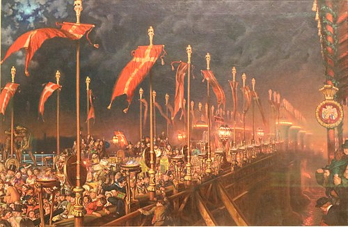 London Bridge on the Night of the Marriage of the Prince and Princess of Wales, 1863, William Holman Hunt