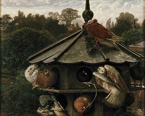The Festival of St Swithin (The Dovecot), 1865, William Holman Hunt