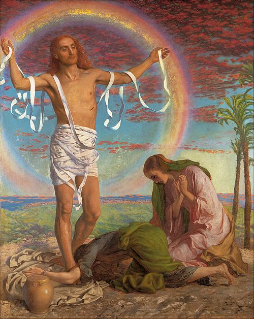 Christ and the two Marys, 1847, William Holman Hunt