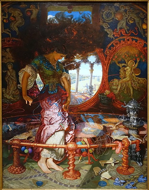 La Dame de Shalott, 1890, William Holman Hunt