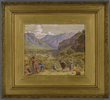 The Apple Harvest, Valley of The Rhine, Ragaz, 1885, William Holman Hunt