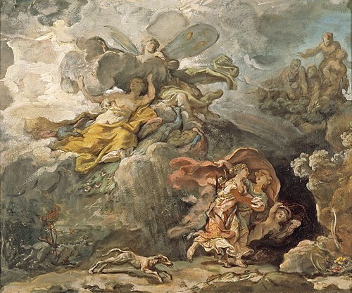Aeneas and Dido Fleeing the Storm, 1772, Jean-Bernard Restout