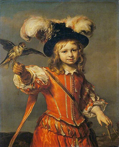 A Boy with a Falcon and Leash, 1665, Jan van Noordt