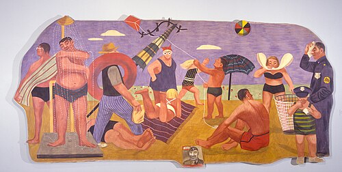 Scenes of American Life (Beach), 1944, Gertrude Goodrich