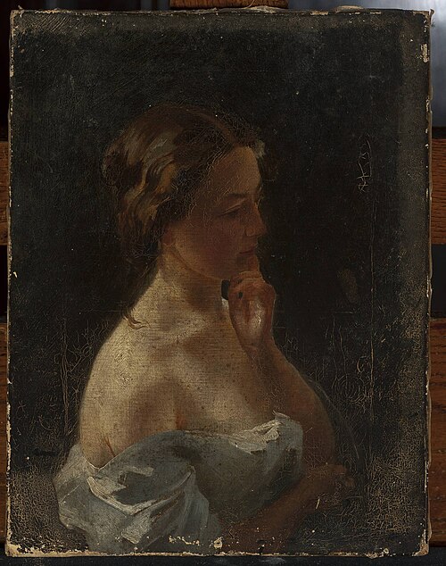 Study of a young woman, , Stanisław Chlebowski