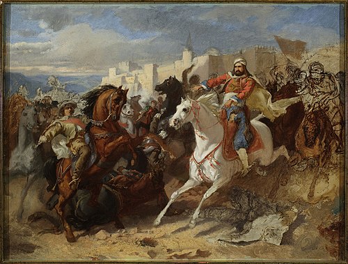 Episode from Austro-Turkish wars, sketch, , Stanisław Chlebowski