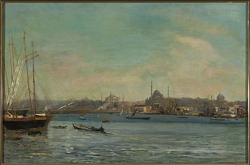Panorama of Istanbul, 1870, Stanisław Chlebowski