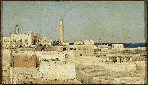 View of Massawa, 1880, Stanisław Chlebowski