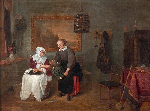 A Dutch Interior, 1667, Quirijn van Brekelenkam