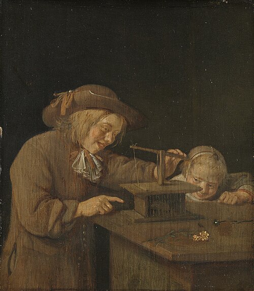 The mousetrap, 1660, Quirijn van Brekelenkam