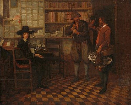 The tenant farmer's rent, 1660, Quirijn van Brekelenkam
