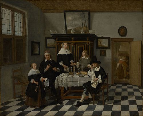Family Group in an Interior, 1659, Quirijn van Brekelenkam