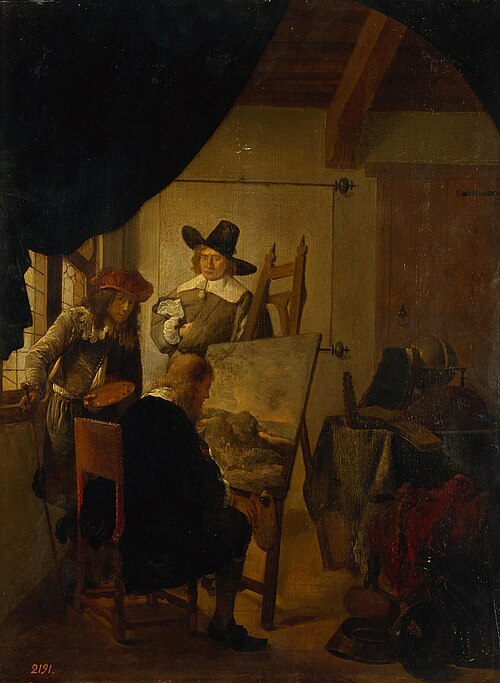 Visit to a Studio, 1659, Quirijn van Brekelenkam