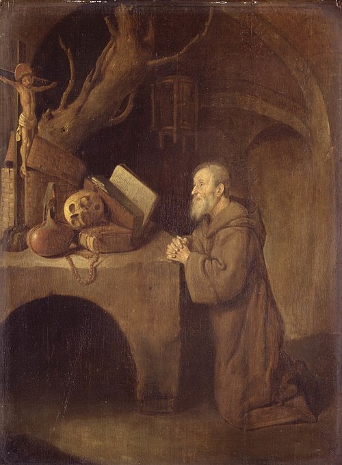 Praying Hermit, 1656, Quirijn van Brekelenkam